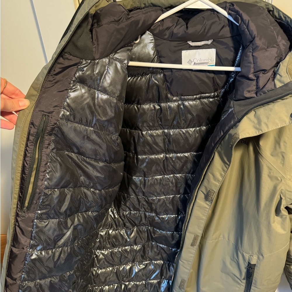 Men’s Columbia Insulated Jacket XL - Green - Picture 3 of 5